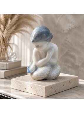 Royal Copenhagen Porcelain Figurine Little Mermaid Denmark #2313 Vintage Collect